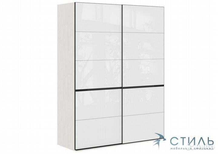 Галактика Шкаф-купе 1.8 м Камень Шёлковый Лакобель