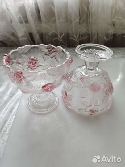 Ваза, салатник, конфетница-стекло