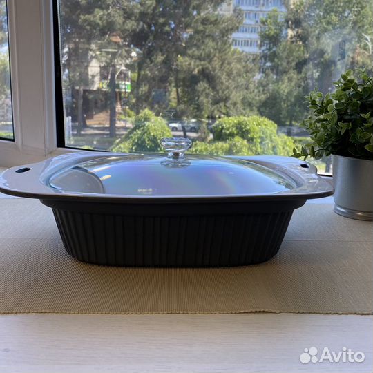 Форма для запекания с крышкой - керамика