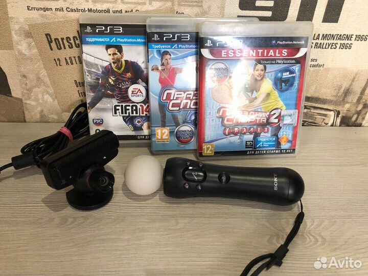 Ps-Move + 3 диска