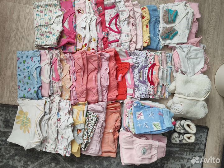 Огромный мешок вещей на девочку 0-2 года