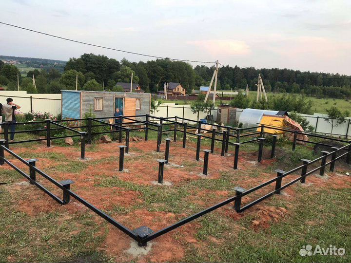 Монтаж винтовых свай