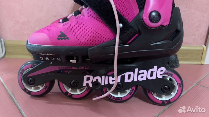 Ролики женские Rollerblade 35-38 р-ры, раздвижные