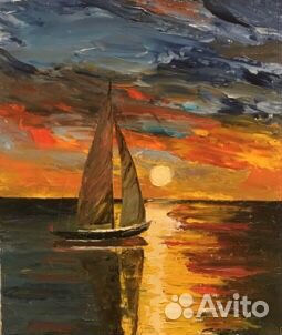 Парус на закате