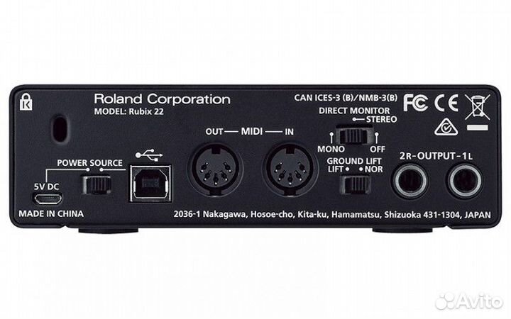 Roland rubix22 - внешняя звуковая карта новая