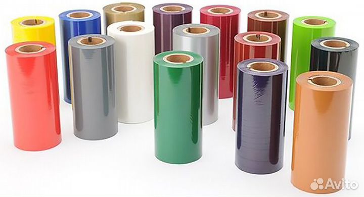 Красящая лента (риббон) WAX 60x300 синяя