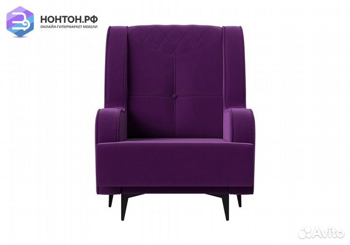 Кресло Неаполь микровельвет фиолетовый
