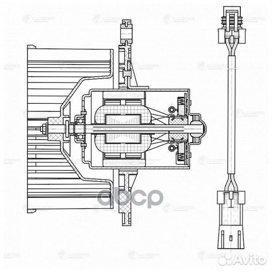 Э/вентилятор отоп. LFH0113 luzar