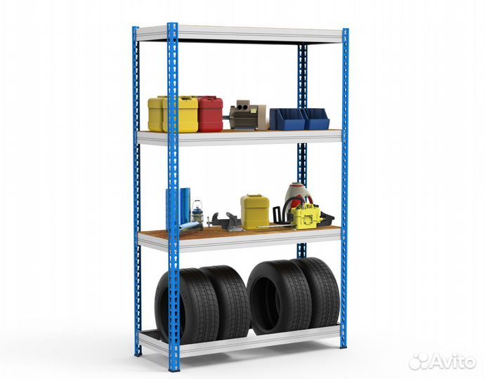 Стеллаж металлический мкф - 300кг на полку