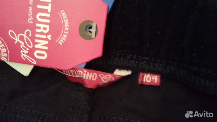 Брюки для девочки велюр, futurino, новые, р.164