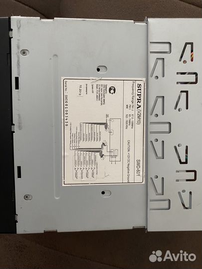 Автопроигрыватель supra swd-601