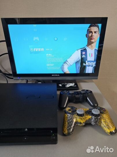 Sony Playstation 3 slim прошитая 320гб + 45игр