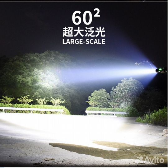 Яркий светодиодный LED фонарь с мощным светодиодом