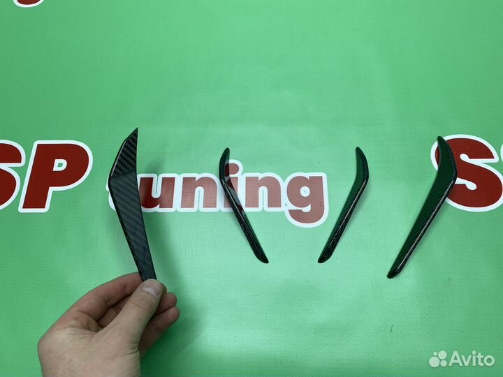 Карбоновые реснички для BMW G80 G82 G83 карбон