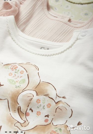Комплект футболок для девочки c&a 80,98