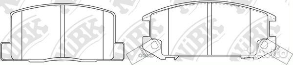 Колодки тормозные дисковые PN1276 PN1276 NiBK