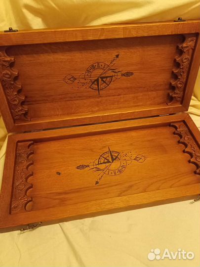 Нарды ручной работы из дуба