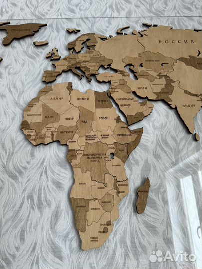 Карта мира на стену