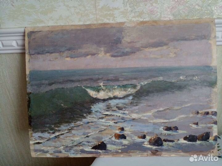 Картина маслом пейзаж. Этюды 60х гг