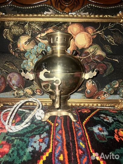 Самовар латунь