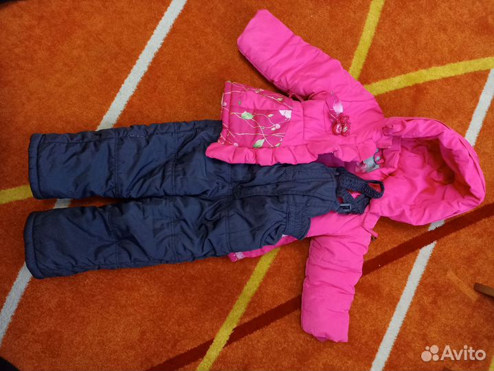 Зимний комбинезон для девочки 86