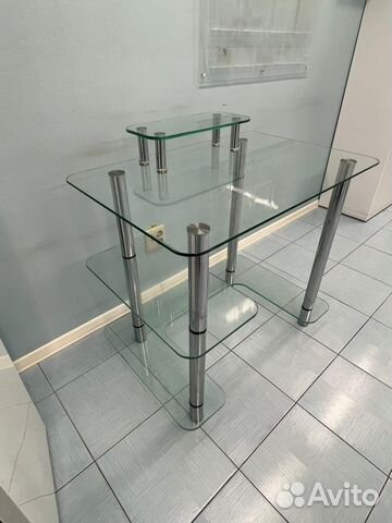 Стеклянный стол письменный компьютерный