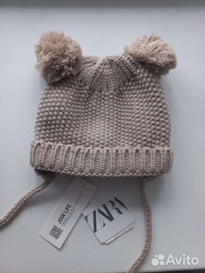 Новая Шапка Zara 0- 1 И 1-3 лет