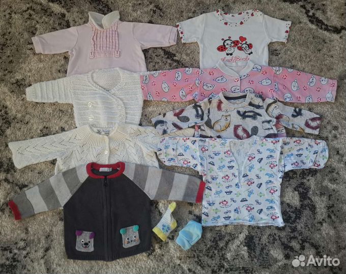 Пакет вещей на малышку с рождения до 3м Бронь