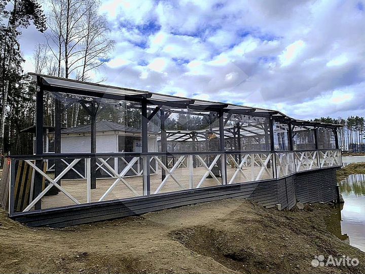 Окна жидкие для веранды