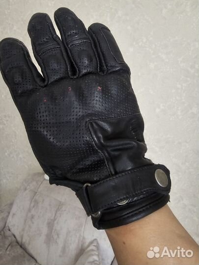 Перчатки для мотоцикла кожаные