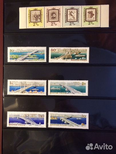 Марки старые, фауна, спорт, подборка