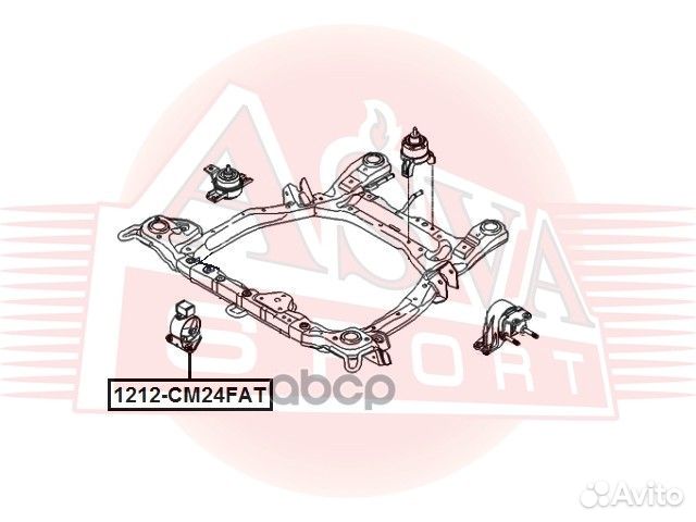 Опора двигателя 1212CM24FAT asva