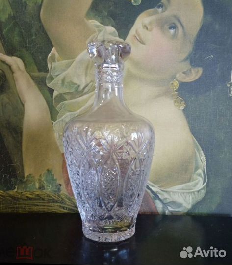 Винтажные хрустальные графины