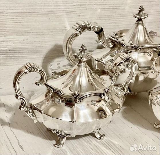 Чайный сервиз 1949 года с посеребрением