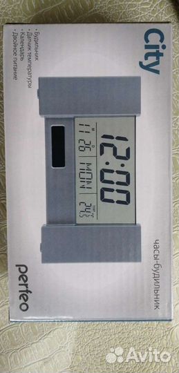 Perfeo City pf-s 2056 black электронные часы