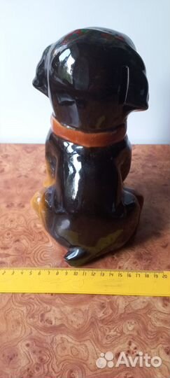 Копилка собака большая, керамика