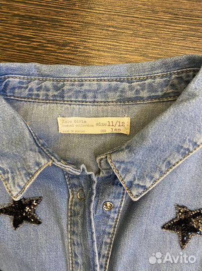 Рубашка Zara для девочки 10-13 лет