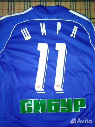 Игровая майка футболка фк зенит 2007 Ширл золото R