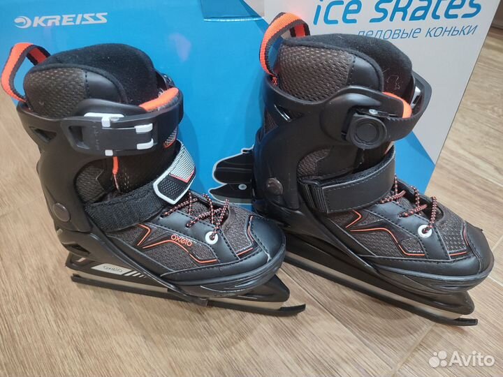 Коньки детские раздвижные, р. 29-32