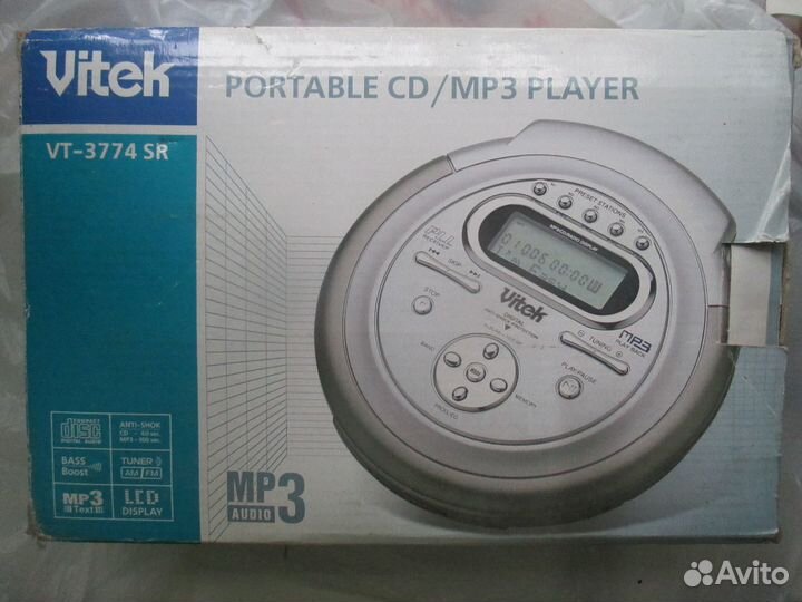 CD / MP3 -player плеер Vitek VT-3774 SR + зарядное