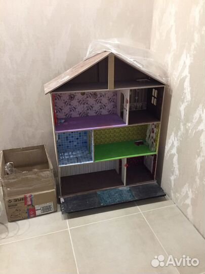 Кукольный домик для барби с мебелью