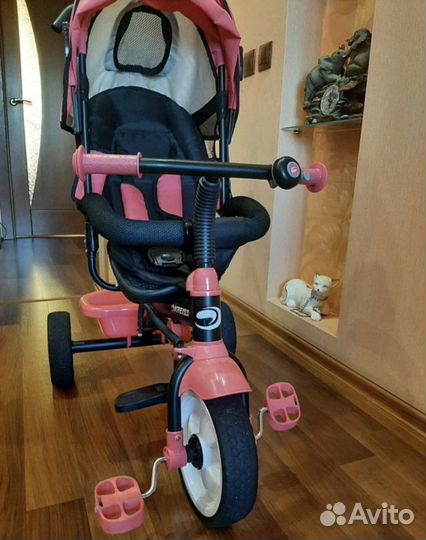 Велосипед коляска с ручкой