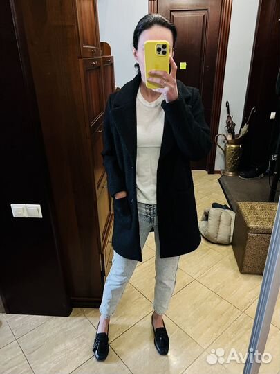 Пальто ichi черное S-M черное