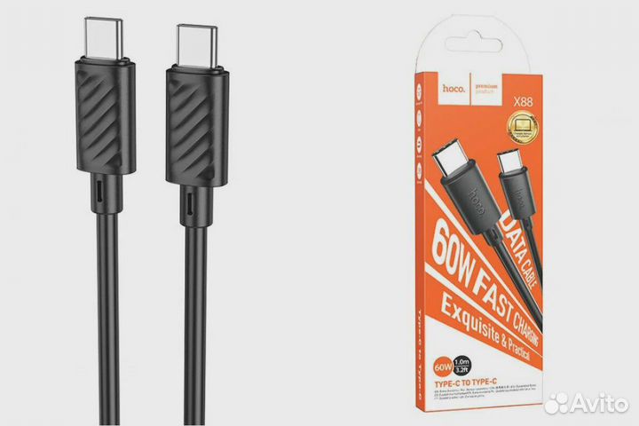 Зарядный кабель Hoco Type-c to Type-c