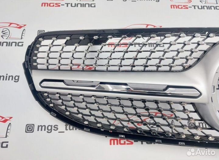 Решетка GLC-Class X253 Не AMG Diamond Silver 2019+