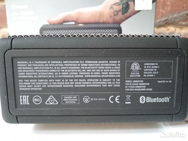 Портативная колонка Marshall Emberton (оригинал)
