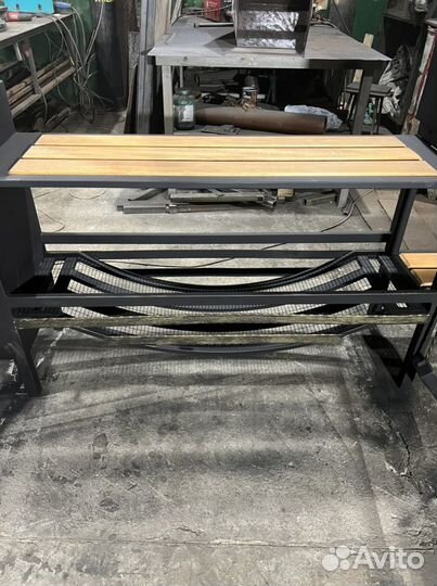 Мангал с печью под казан и крышей