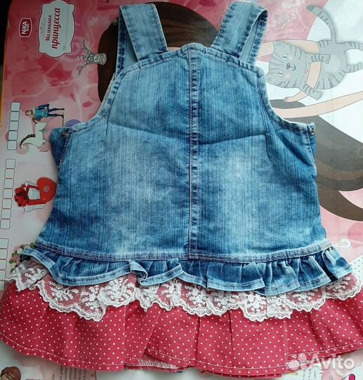 Джинсовый сарафан для девочки
