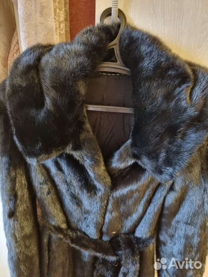 Шуба норковая с капюшоном 42 44