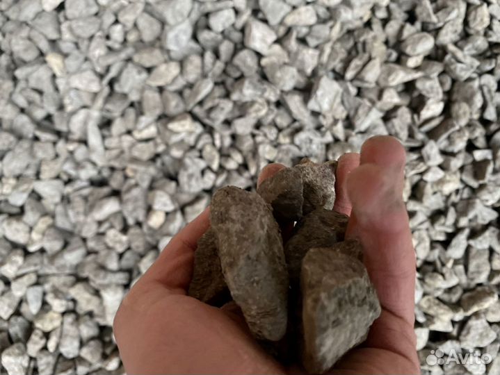 Щебень, Песок